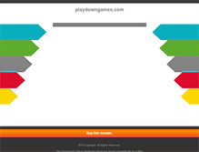 Tablet Screenshot of playdowngames.com
